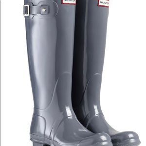 Gray Hunter Rain Boots size 7